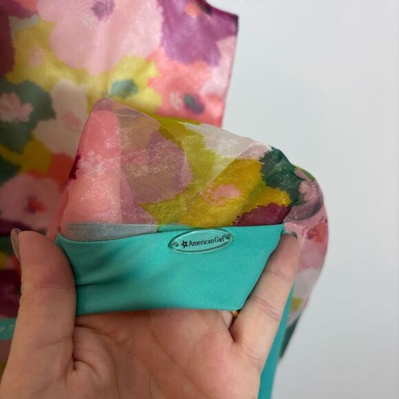 American Girl Doll Girls 10 Floral Dress - Picture 7 of 13